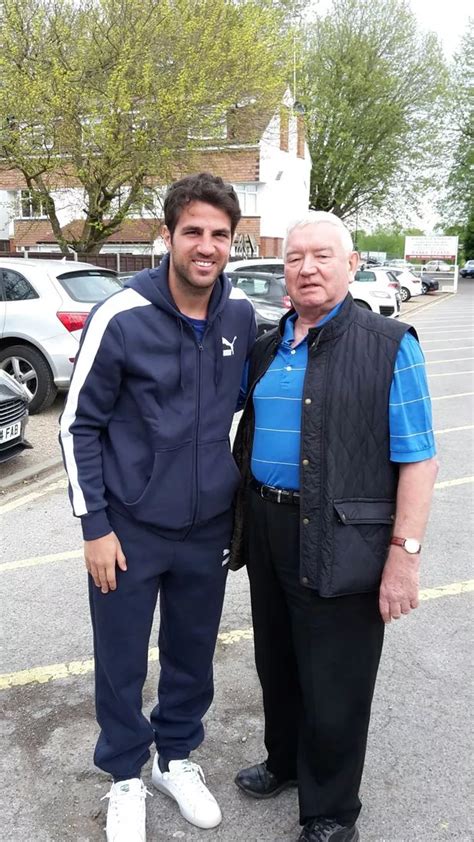 Chelsea Star Cesc Fabregas Films Advert At Woking Football Club