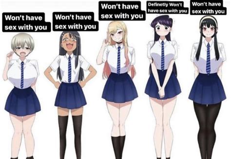 The Five Types Of Anime Waifus Rokbuddybaka