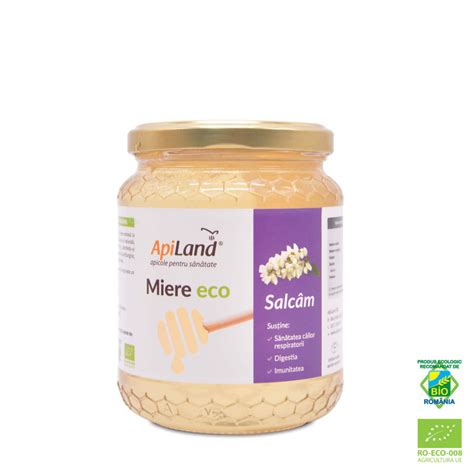 Miere De Salcam Cruda Bio 500 G ApiLand Bebe Tei