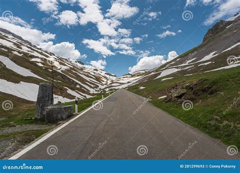 Klausenpass Mountain Road Connecting Cantons Uri And Glarus In The