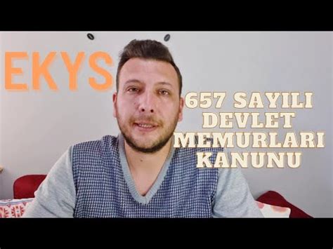 Ekys Say L Devlet Memurlar Kanunu Youtube