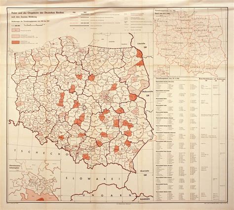 POLSKA Administracyjna mapa Polski z zaznaczonym podziałem na