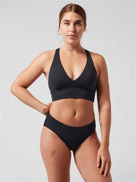 Longline Plunge Bikini Top A C Athleta