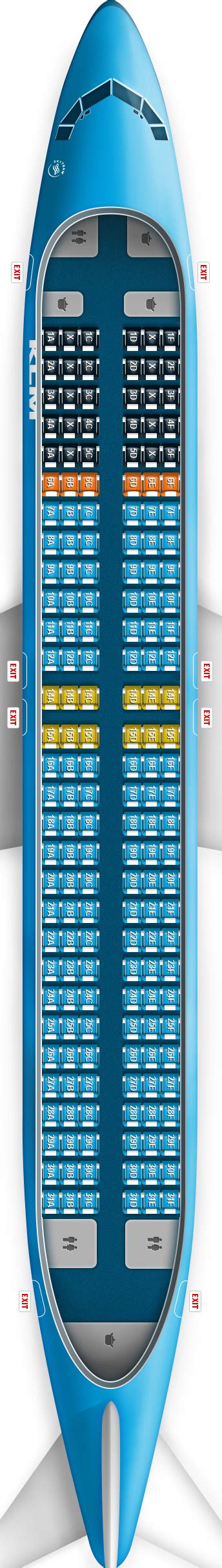 Klm Boeing 737 800 Seat Map