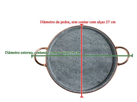 Forma Para Pizza De Pedra Sabão 27 Cm De Diâmetro