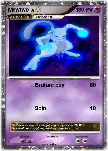 Pokémon Mewtwo 4036 4036 Brûlure psy Ma carte Pokémon