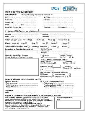 Fillable Online Heft Radiology Co Bradiologyb Request Form Nov