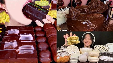 Best Satisfying Dessert Big Bites Mukbang Asmr Compilation Pt 2 YouTube