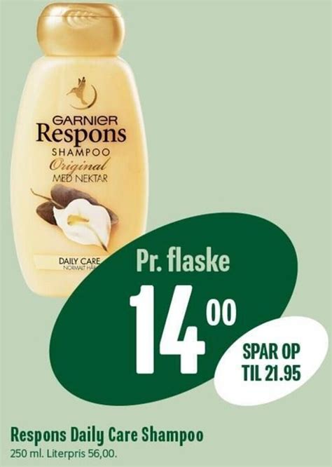 Respons Daily Care Shampoo 250 ml tilbud hos Min Købmand