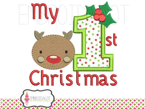 Christmas Machine Embroidery Design. Applique and Filled - Etsy