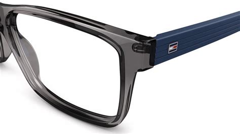 Tommy Hilfiger Men S Glasses Th 76 Grey Square Plastic Acetate Frame €189 Specsavers Ireland