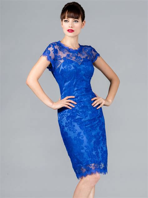 Royalbluevintagelacecocktaildress