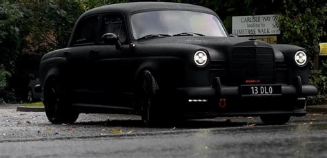 Most Sinister Restomod Right Now Is A Matte Black Mercedes Benz Ponton