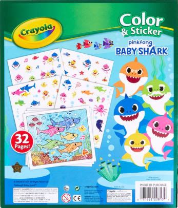 Baby Shark Color and Sticker Book by Crayola | Barnes & Noble®