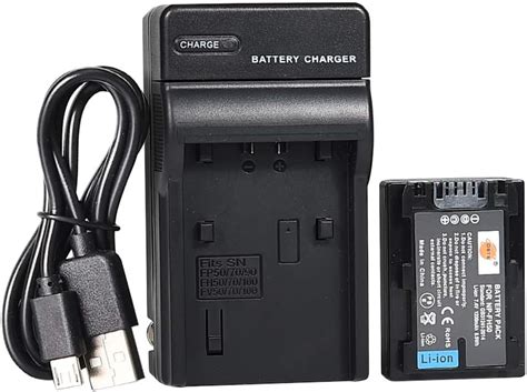 DSTE NP FH50 Li Ion Battery And Micro USB Charger Suit For Sony DSLR