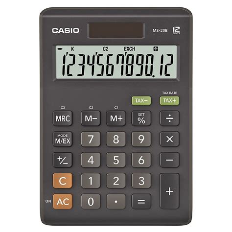 Casio Desktop Calculator - 12 Digits, Solar & Battery, Tax Calculation ...