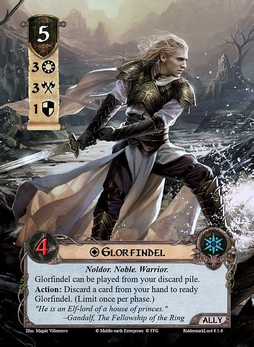 LOTR LCG Alt Art Glorfindel Ally Spirit Art By Magal Flickr