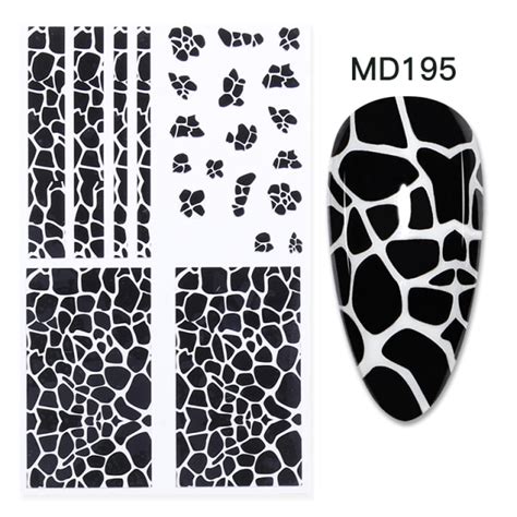 Cow Print Nails Skin Nail Foil Sticker Md207 The Cow Print