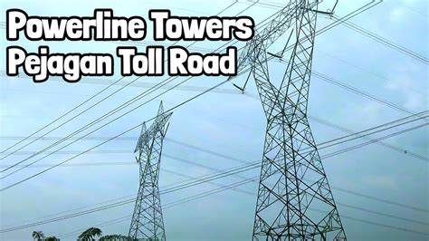 Powerline Towers Around Pejagan Toll Road Central Java YouTube