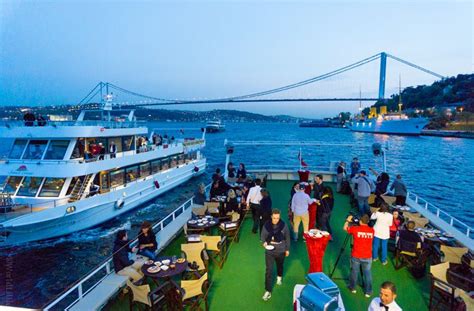 Beautiful Istanbul Turkey At Night By Boat And Rooftop