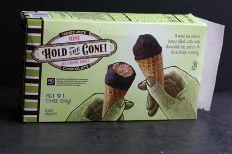 Trader Joe's Chocolate Hold the Cone! Mini Ice Cream Cones - BecomeBetty.com