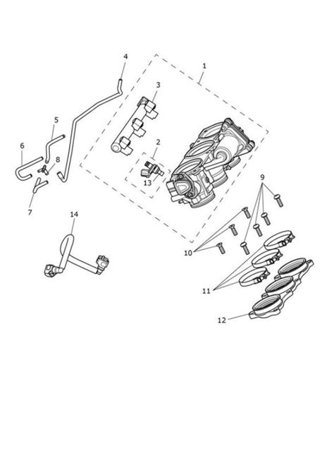 Triumph Tiger Throttle Body Assembly Cyl Fuel T Cross