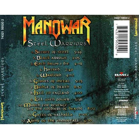 Steel Warriors Manowar Mp3 Buy Full Tracklist