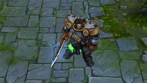 Steel Legion Garen Skin Gameplay New Steel Legion Garen LoL League