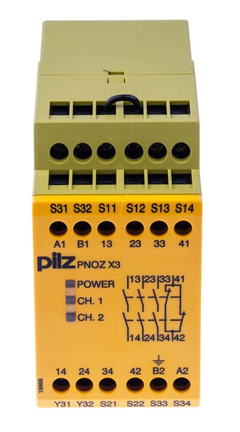 Pilz Pilz Pnoz X Pnoz X Emergency Stop Safety Relay V Dc