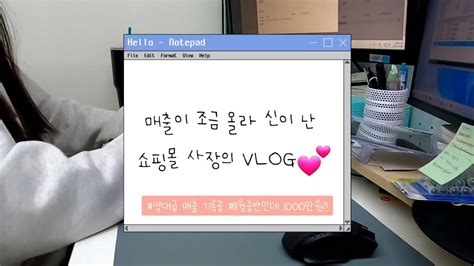 Vlog 쇼핑몰 사장의 일상 1인쇼핑몰 브이로그 11월 매출 떡상 쇼핑몰 겨울신상 종일 택배포장 20대