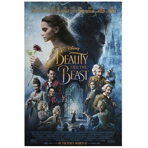 "Beauty and the Beast" 2017 U.S. One Sheet Film Poster | Poster de peliculas, Pelicula de star ...