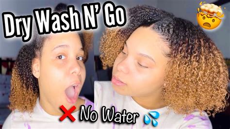 10 MINUTE Wash N Go On Stretched Natural Hair NO WATER One Product