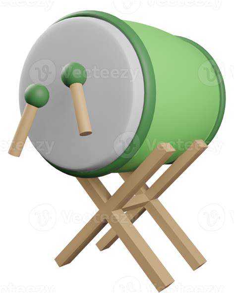 3d Illustration Bedug Drum 12171704 Png