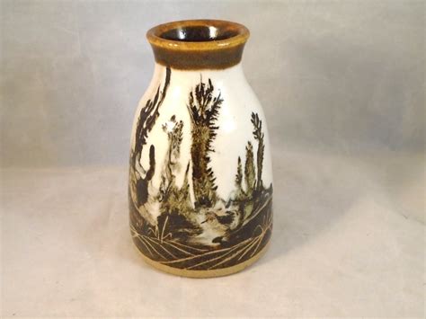 Ro Pottery Rare Bob And Gill Overton Ro Studio Pottery Standish Scenic