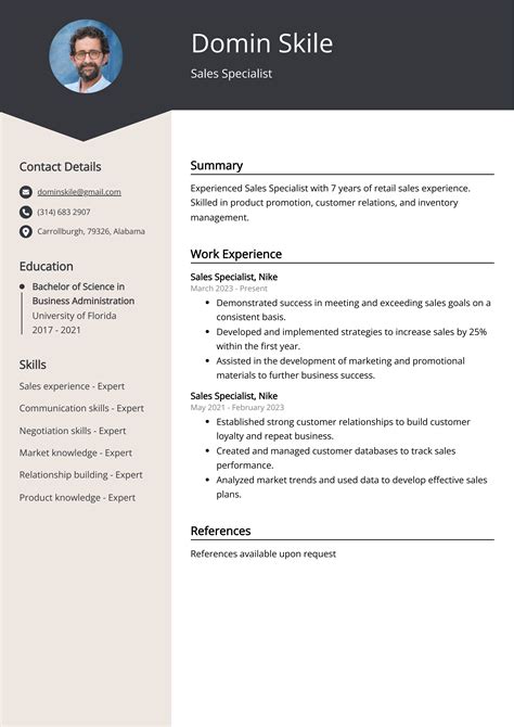 Sales Specialist CV Examples (Template & 20+ Tips)