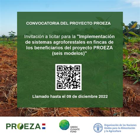 FAO Paraguay On Twitter Convocatoria De PROEZAParaguay