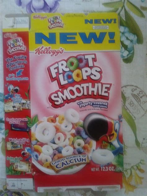 Froot Loops Smoothie Kelloggs Cereal Box - Batman