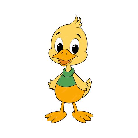 Premium Vector Cute Duck Cartoon Vector Illustration