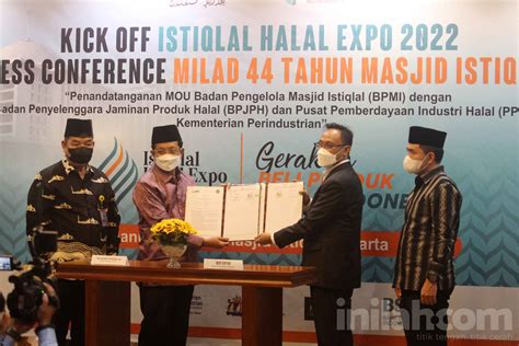 Foto Kick Off Jelang Istiqlal Halal Expo 2022 Di Masjid Istiqlal