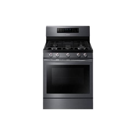 Samsung 30 In 5 8 Cu Ft Flex Duo Double Oven Gas Range With Self Cleaning Dual Convection