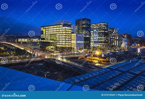 Oslo City Skyline, Norway. stock image. Image of light - 47274343