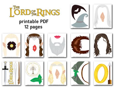 The Lord Of The Rings Photo Booth Props – Tracy Digital Design