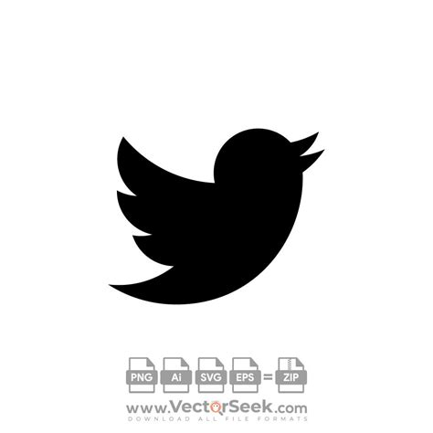 Black Twitter Icon Vector - (.Ai .PNG .SVG .EPS Free Download)