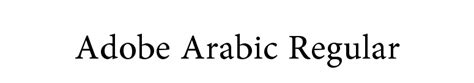 FontsMarket.com - Download Adobe Arabic Regular font for FREE