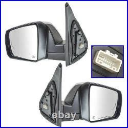 Mirror Power Fold Heated Signal Memory Blind Spot Puddle Chrome Pair