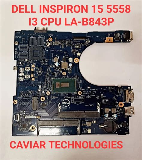 DELL INSPIRON 15 5558 LA B843P I3 4TH CPU LAPTOP MOTHERBOARD At Rs 4000