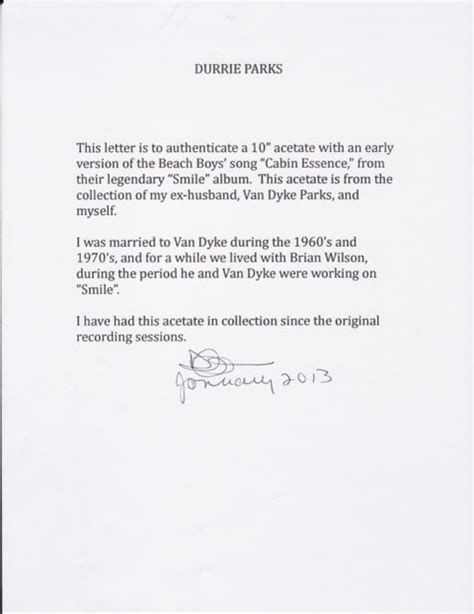 Beach Boys – 8 Original “Smile” Acetates from the collection of Van Dyke Parks