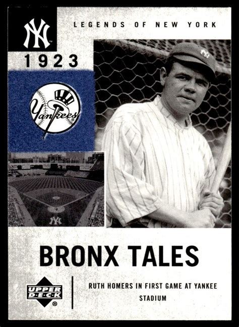 2001 Upper Deck Legends Of New York Babe Ruth New York Yankees 126 EBay