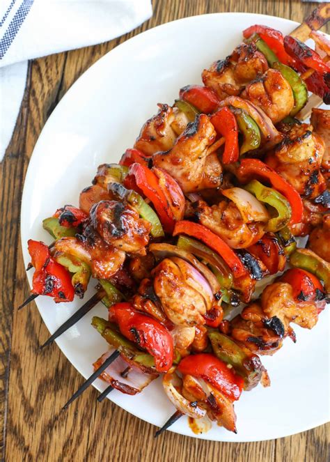BBQ Chicken Skewers - Vegetable Recipes