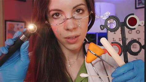 Asmr Ear Exam Cranial Nerve Exam Scalp Check Limb Feeling Youtube